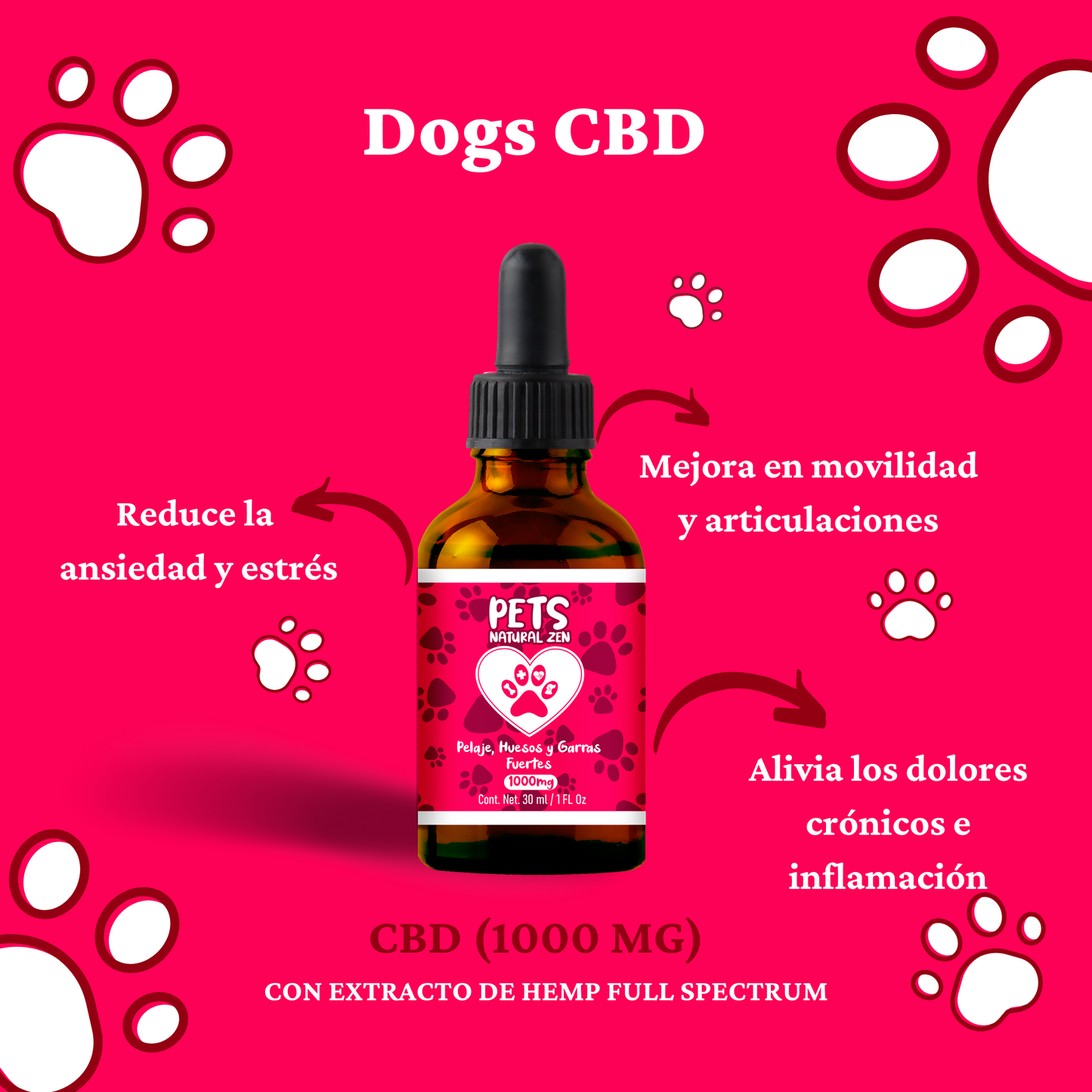 CBD 1000mg (Perros Grandes)